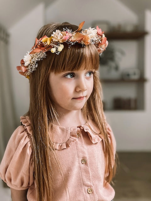 Couronne de fleurs pour enfant Elise de Dry & Myrtille - couronne -